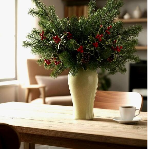 Beige Pottery Vase Rustic Primitive 🌾💐 Distressed 6" Vintage Decor - Picture 1 of 15